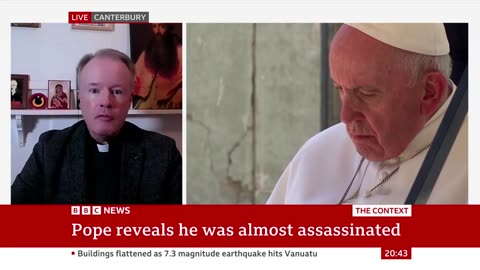 Pope Francis reveals he was almost assassinated in Iraq | BBC News