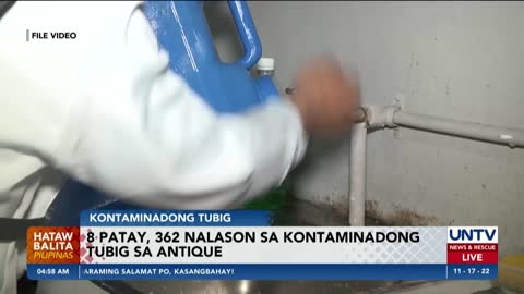 8, patay; 362, nalason sa kontaminadong tubig sa Antique