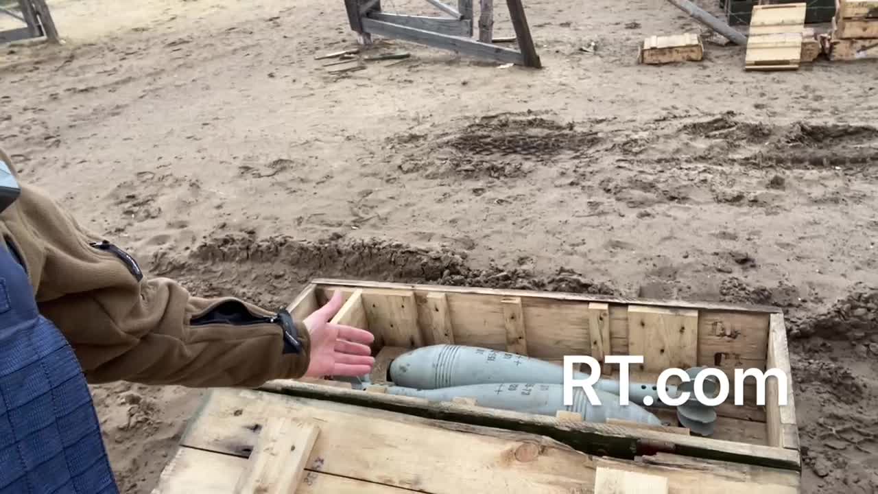 One of the abandoned ammunition depots of the Armed Forces of Ukraine near Kherson