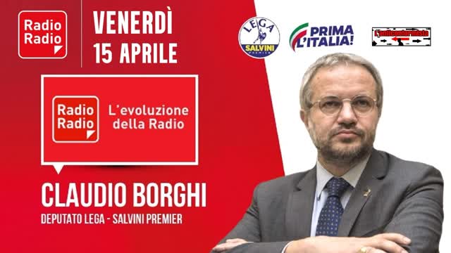 🔴 Intervista all'On. Claudio Borghi su "RadioRadio" - IL contante ed il POS (15/04/2022).