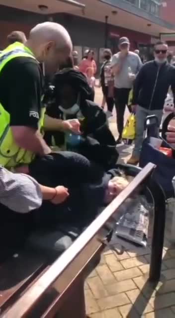 Elderly woman brutally manhandled and arrested