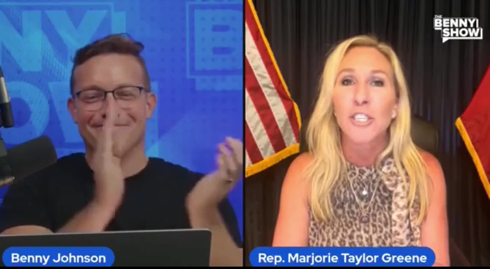 Clip of Queen MTG from Benny Johnson Show August 17