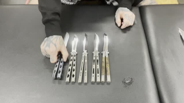 Pinoy Knife (AKA Matt Cook) Balisong Matching Set.