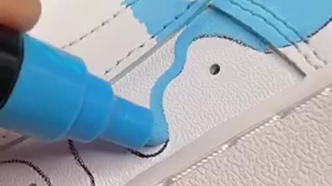 Doddle art on Air Force 1 (satisfying)