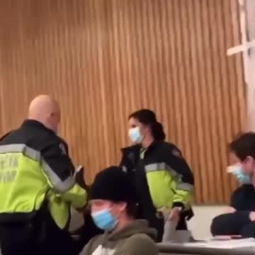 non-compliance 101: same UWO student shows how it's done yet again this time with passive resistance