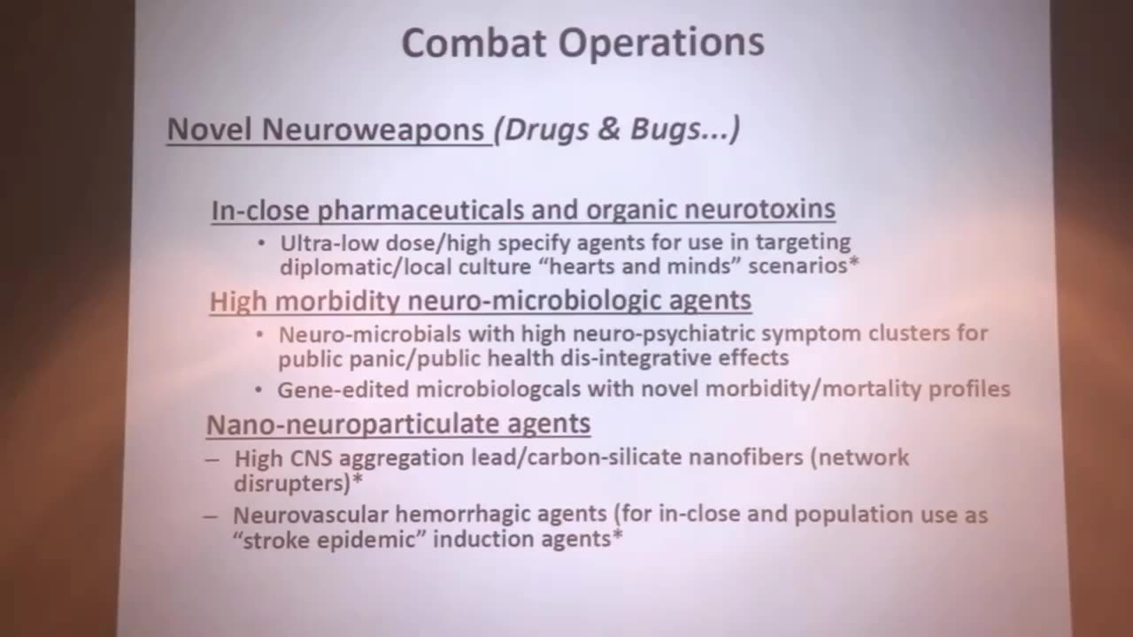 Neuroweapons, DEWs, Smart dust, Nanotech, Direct Energy Weapons - DARPA