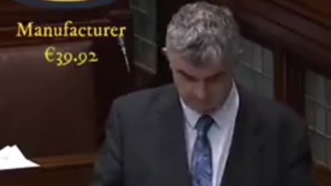 Irish MP explaining the breakdown on where fuel money goes. Well done Ireland