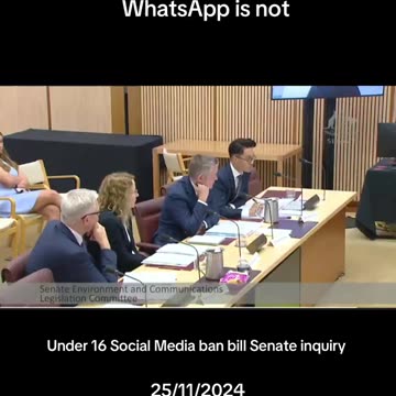 Senator Matt Canavan asks “how Snapchat is ban but WhatsApp isn’t.”