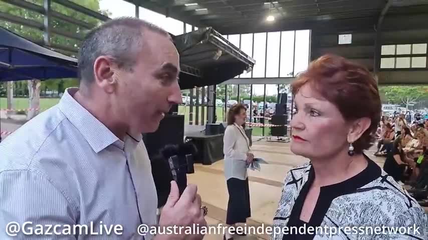Australia | AFIPN interviewing Pauline Hanson