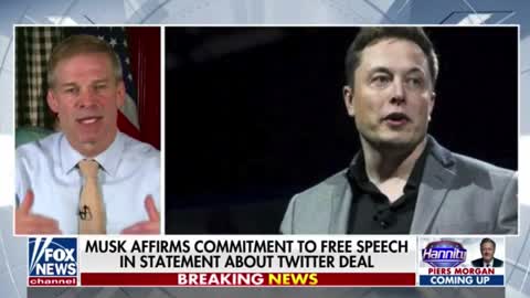 Rep Jordan: The Left's Silencing Of The Right Ends With Musk Owning Twitter