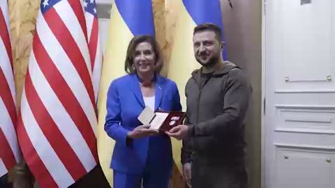 Nancy Pelosi in Kyiv.