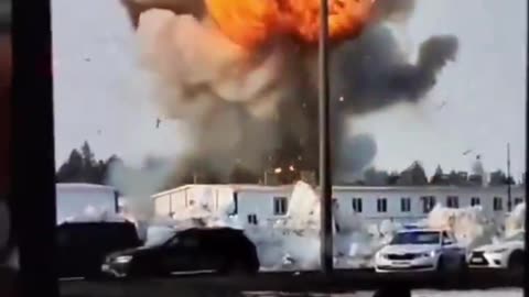 Plane Crashes Into Building