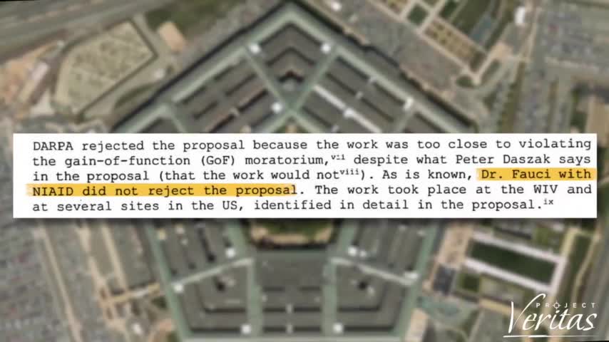 PROJECT VERITAS EXPOSES MILITARY DOCUMENTS THAT PROVE FAUCI IS A MASS MURDERER.