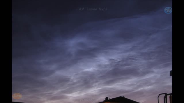 Timelapse of noctilucent clouds