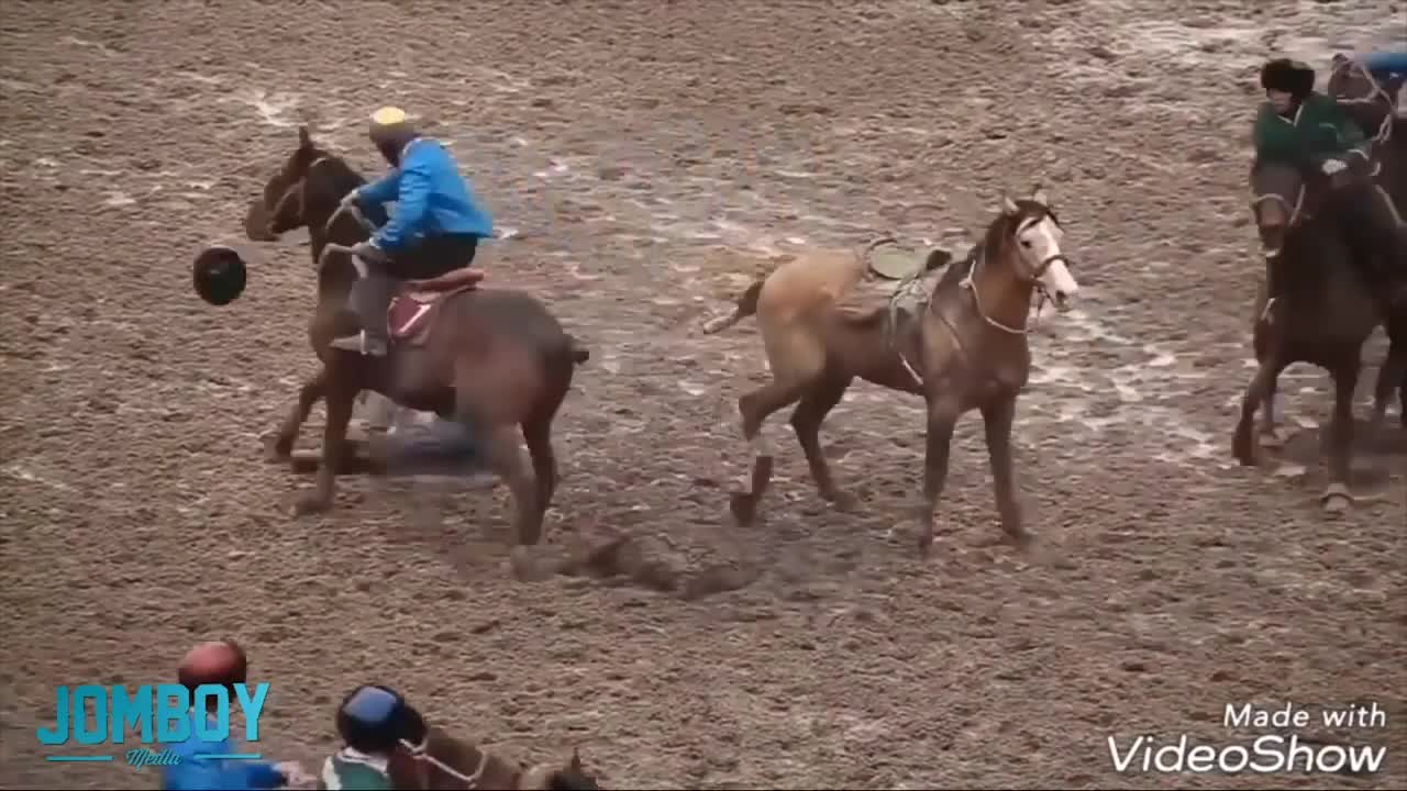 sport Buzkashi, the sport that uses dead goats as the ball, a breakdown