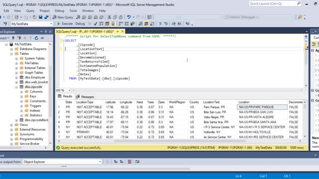 IPGraySpace: Sql Server - How to create and execute function in Sql Server