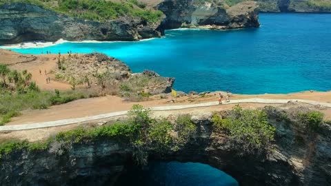 A Natural Bridge Of Rock Formed By Erosion