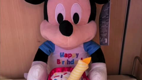 Disney Parks Mickey Mouse Happy Birthday Plush Doll #shorts