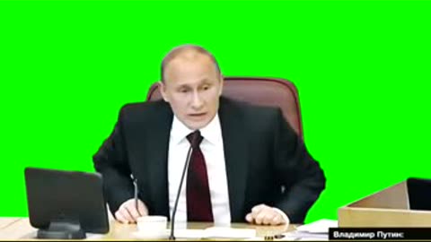 Putin green screen footage