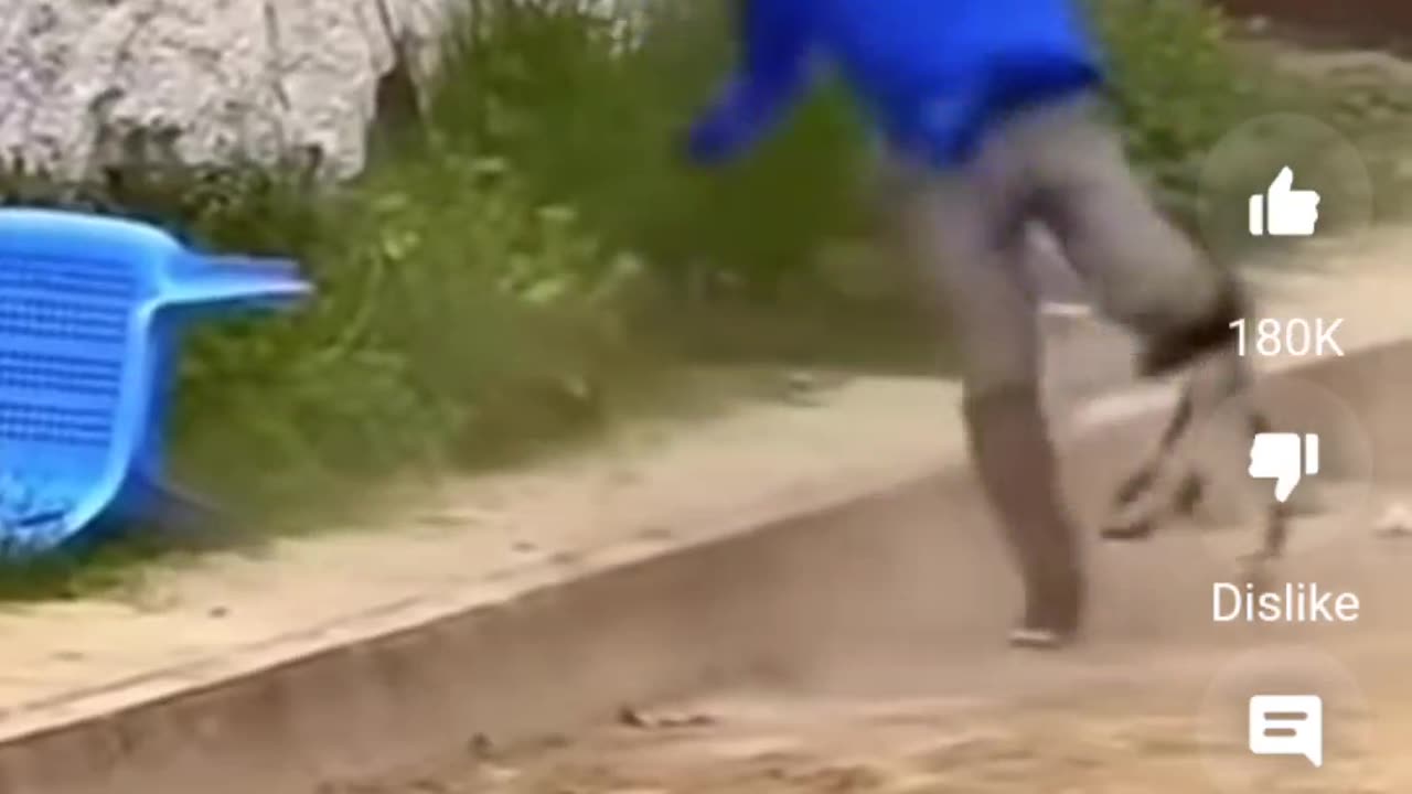 Prank Turns into Fight or Flight. Man Panics and chooses Flight