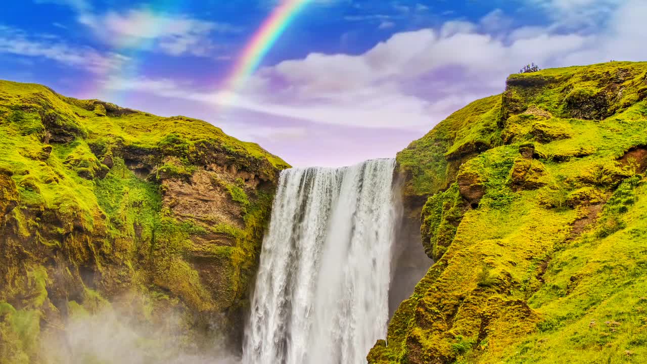 the charm of the waterfall