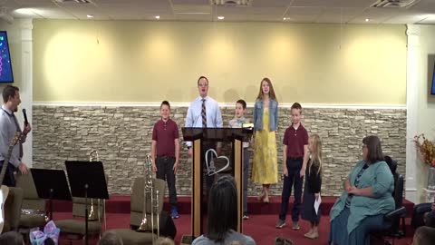 Birthday singing in chapel on 4 November 2020