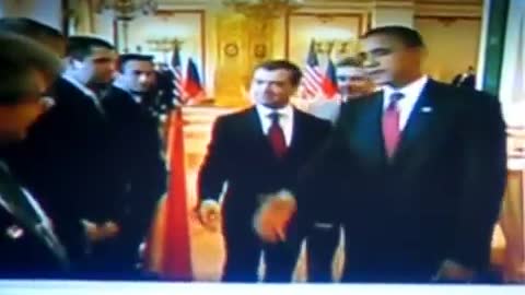 Obamas gets snubbed from handshakes in France.