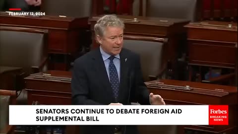 You Want To Put Ukraine First Rand Paul Explodes at Democrats over Foreign Aid.