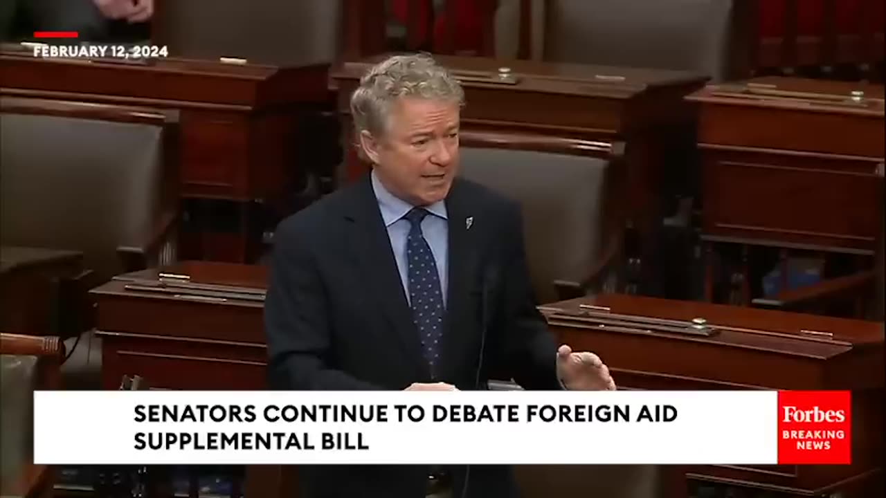 You Want To Put Ukraine First Rand Paul Explodes at Democrats over Foreign Aid.