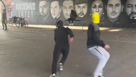 Street football creativity