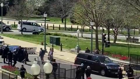 JUST IN - Car smashed into the barrier at US Capitol complex.