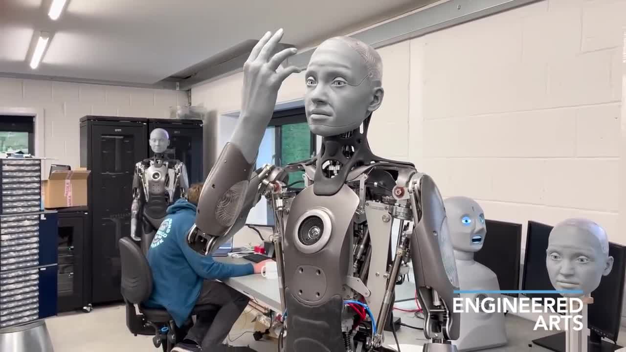 Humanoid Robot Wakes Up!