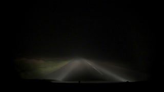 Night driving back to camp go pro speed lapse