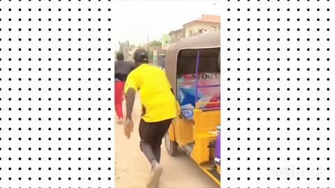 He stopped a moving Keke not board just to shine his shoes.