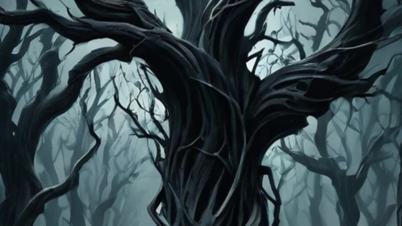 Chilling Encounter in the Moonlit Grove