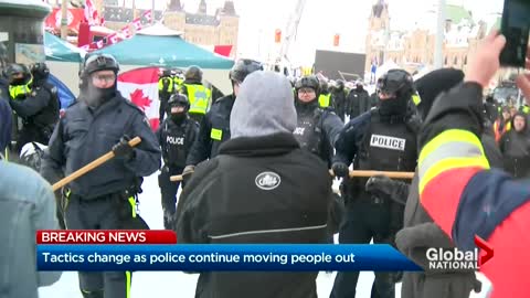 Ottawa police use anti-riot weapons on convoy protesters, arrest 170 total- NEWS OF WORLD