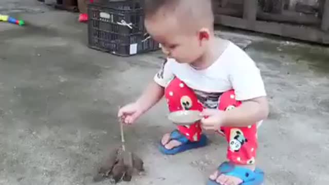 Child with Birds