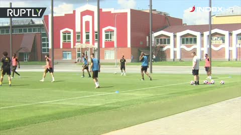 Trening belgijske reprezentacije uoči utakmice s Engleskom