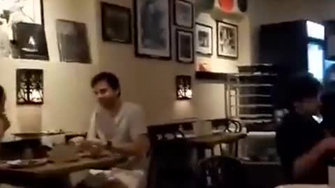 White man kicks black family out of New York restaurant for not having vaccine papers.