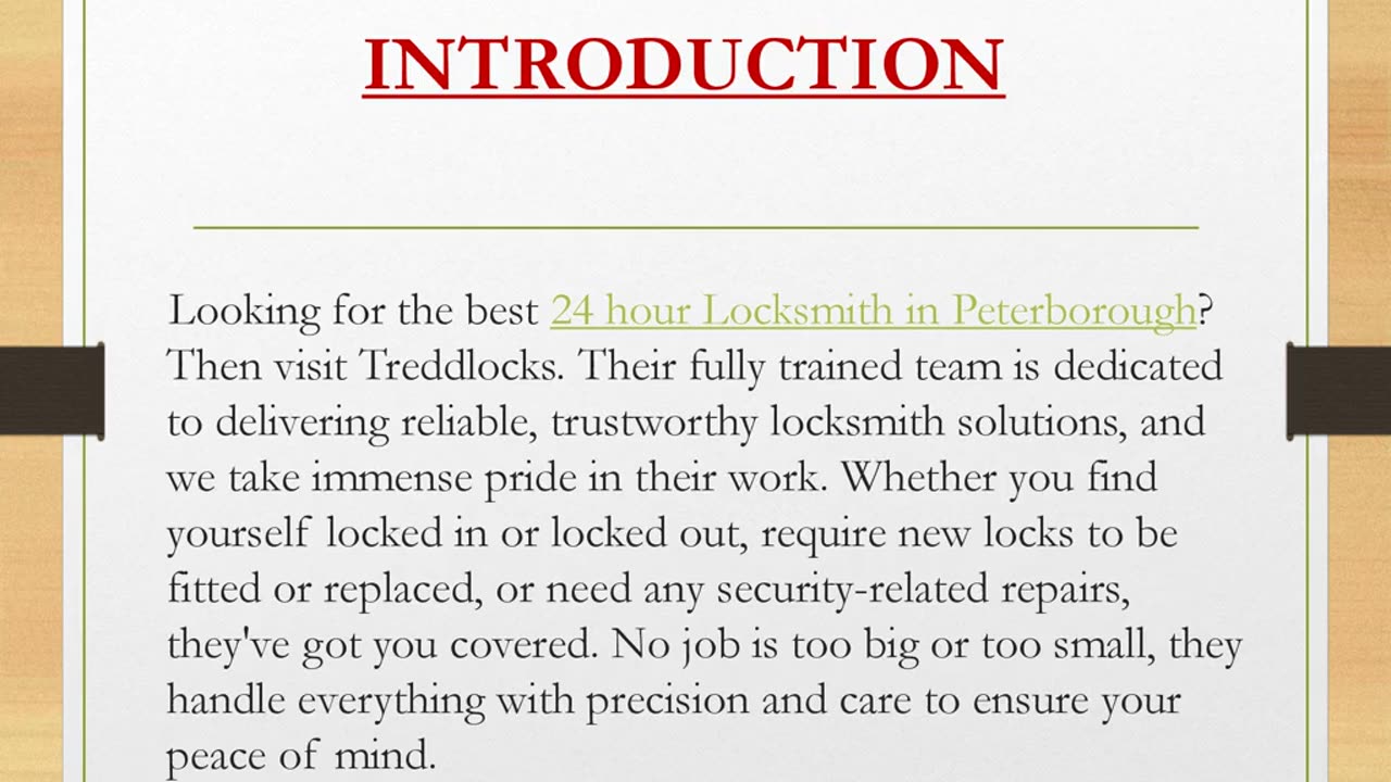 Best 24 hour Locksmith in Peterborough