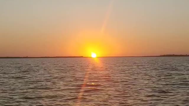 Texas sunset on the lake