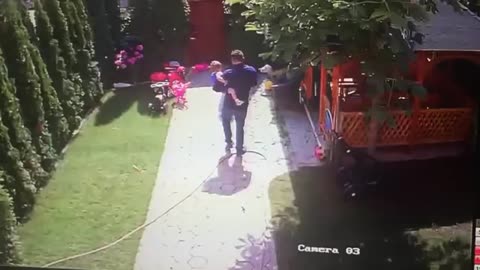 Hero dad saves 2 year old baby