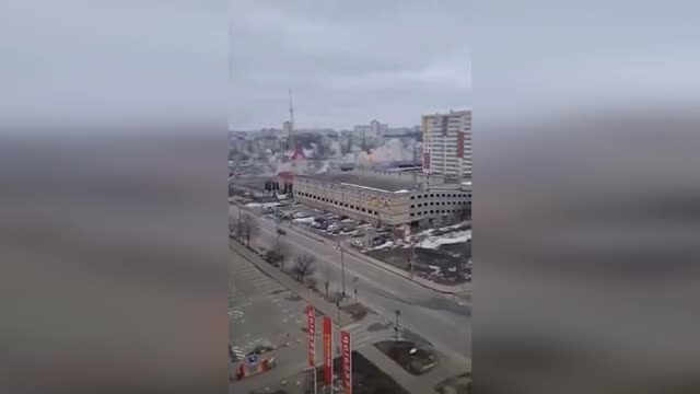 Distressing - Russian Shelling near the Equator shopping centre in Kharkiv Ukraine