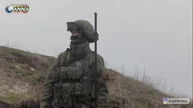 Work heavy fire system TOS-1A "Solntsepek" on the position of the Ukrainian army in Kharkov region