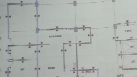 the floor plan of a job on the plambing system