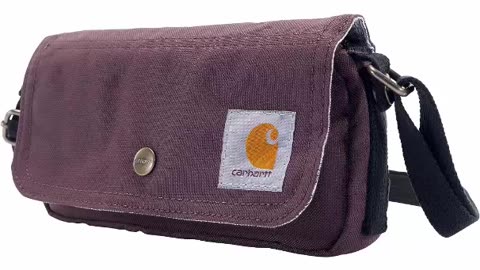 Carhartt Legacy Women's Essentials Crossbody Bag and Waist Pouch, Wine