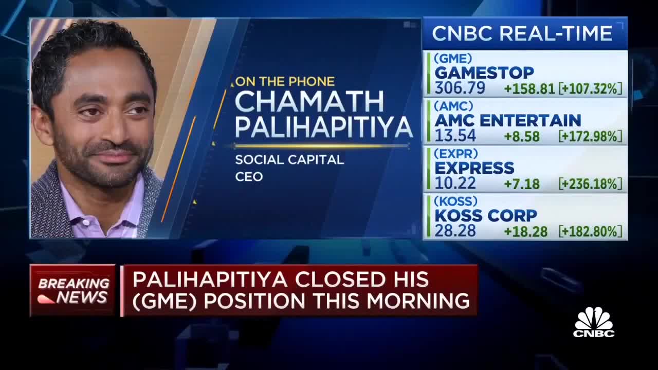 Chamath Palihapitiya Roasts CNBC Anchor