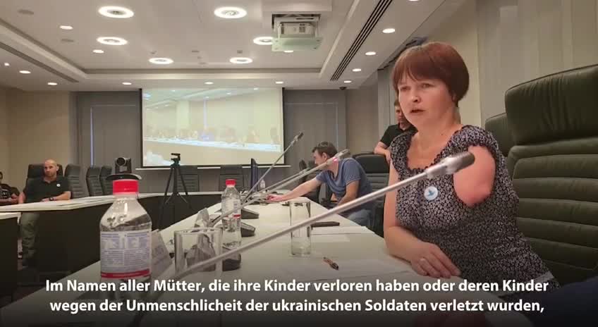 Die Mutter eines Kindes wendet sich an den Nazi-Präsidenten