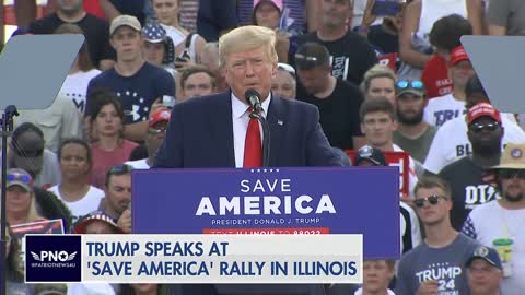 REPLAY: FULL SPEECH: President Trump, Save America Rally, Mendon Illinois 6/25/2022