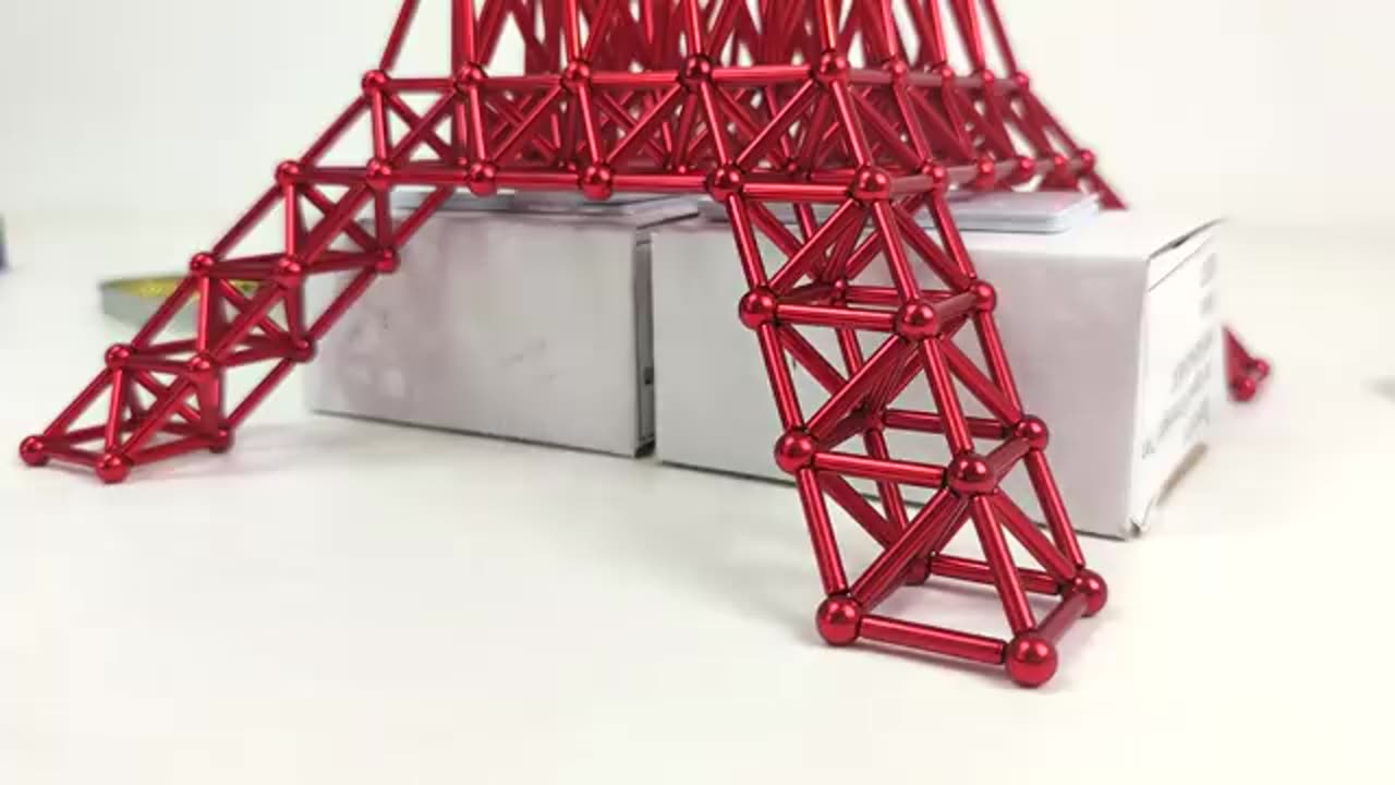 The Tokyo Tower made of magnetsL Magnetic Games